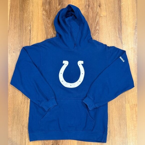 REEBOK NFL Youth Boys Indianapolis Colts Pullover Hoodie (Size: 14/16) - Picture 1 of 9